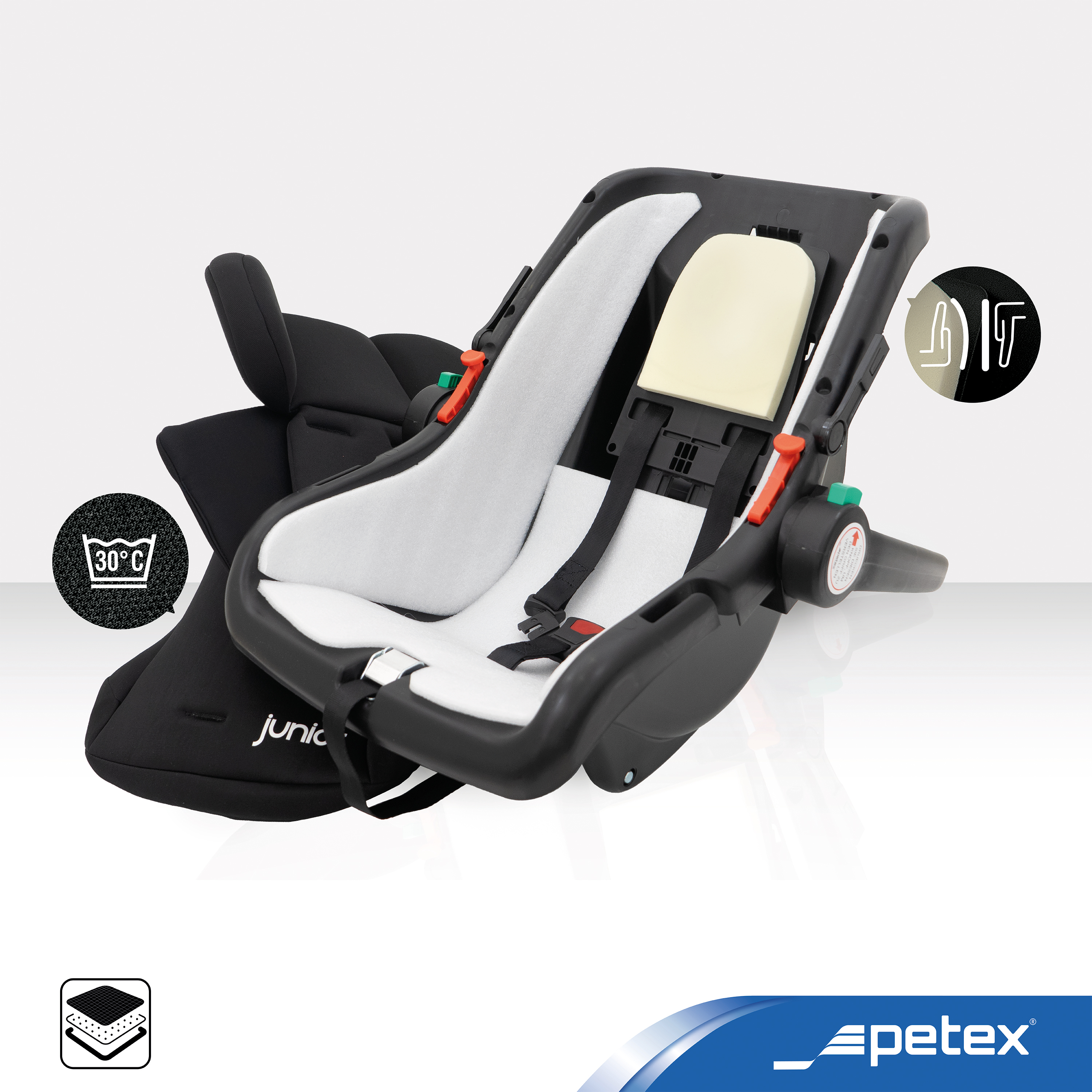 Auto-Babyschale Bambini Isofix Basis Reboarder, i-Size R 129, Autositz PETEX