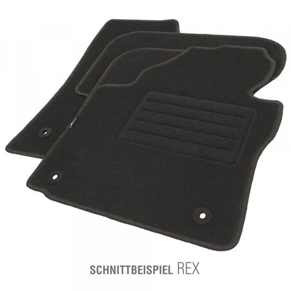 Rex Autoteppich Größe 3 graphit passend für Seat Leon ab 09/2008 bis 10/2012