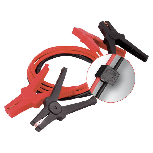 Black + Decker Starthilfekabel 16mm² Querschnitt 3000mm rote + schwarze  Klemme Überbrückungskabel, Starthilfegeräte, Zubehör