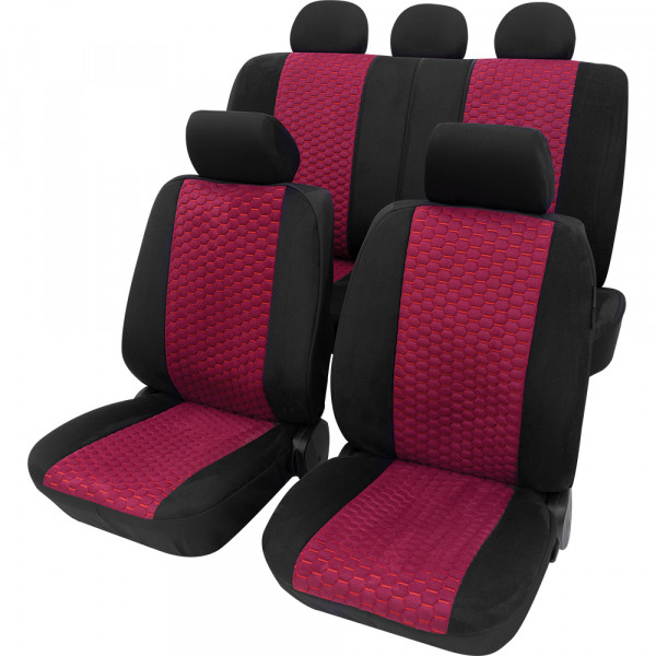 Hexagon Komplettset rot passend für Seat Altea ab 09/2009 bis 12/2015