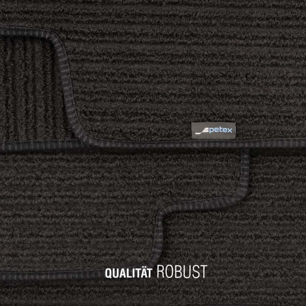 Autoteppich Robust 3-tlg. passend für Ford Tourneo Custom ab 01/2020 bis 09/2023 Führerhaus 2-Sitze