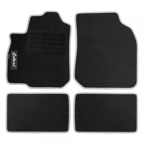 Colori Autoteppich Größe 3 grau passend für Nissan Navara Double Cab ab 06/2010 bis 12/2015