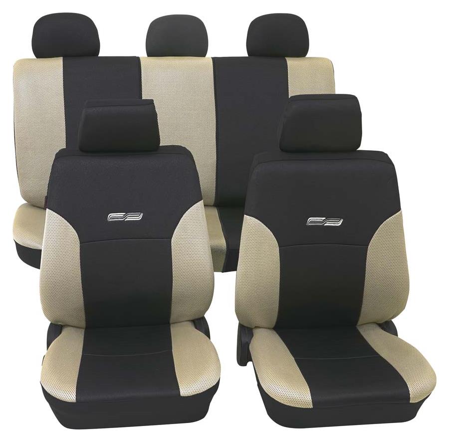 Wave Komplettset beige passend für VW Golf IV Cabrio ab 01/1998 bis 05/2011, Eco Class, Sitzbezüge, PETEX Onlineshop