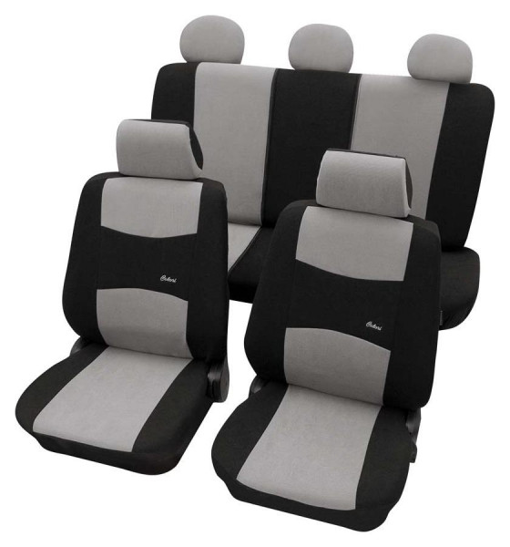Sitzbezüge passend für Ford KA in Schwarz Rot Class