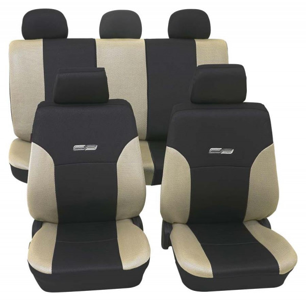 Wave Komplettset beige passend für Audi A6 Limousine ab 04/2011 bis 06/2018