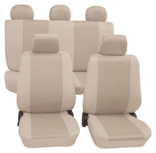 Sydney Komplettset beige passend für Opel Corsa C Sport ab 10/2000 bis  09/2006, Eco Class, Sitzbezüge, PETEX Onlineshop