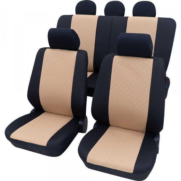 Monaco Komplettset beige passend für Mitsubishi Pajero kurzer Radstand ab 01/1994 bis 03/2000