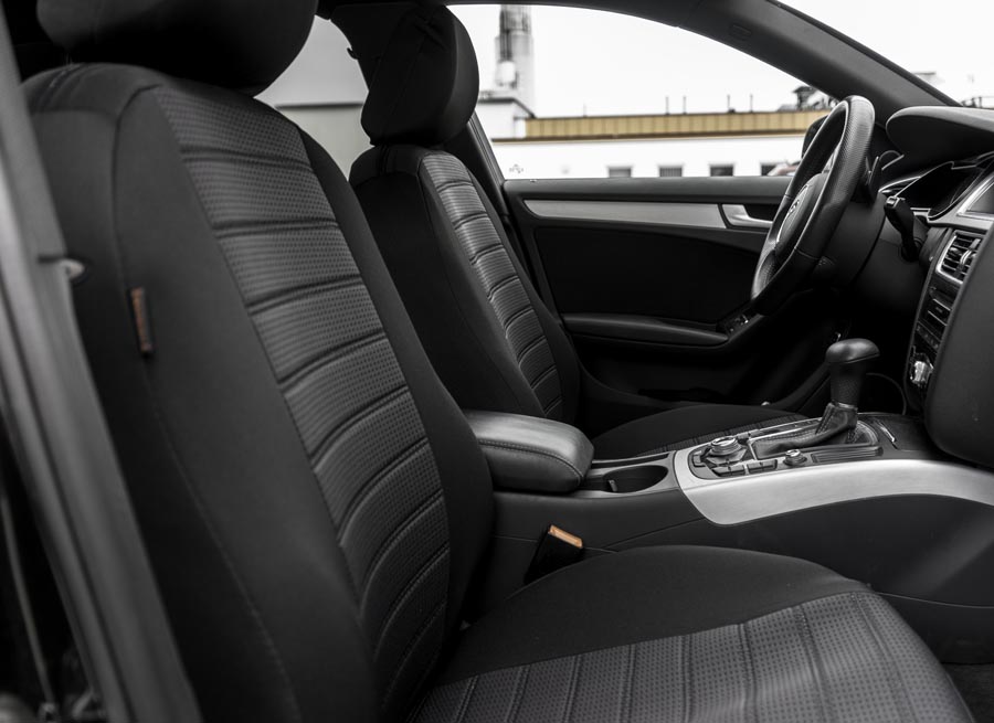 Inn Vordersitzgarnitur schwarz passend für Onlineshop | PETEX vom IV direkt | bis Hersteller | VW Business Sitzbezüge 10/2020 Autozubehör | ab 06/2015 Caddy Class
