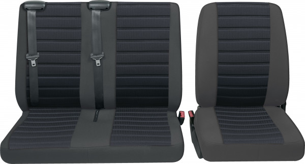 Inn Einzelsitz/Doppelsitz vorne 3-tlg. grau passend für VW Crafter ab 03/2017 bis jetzt