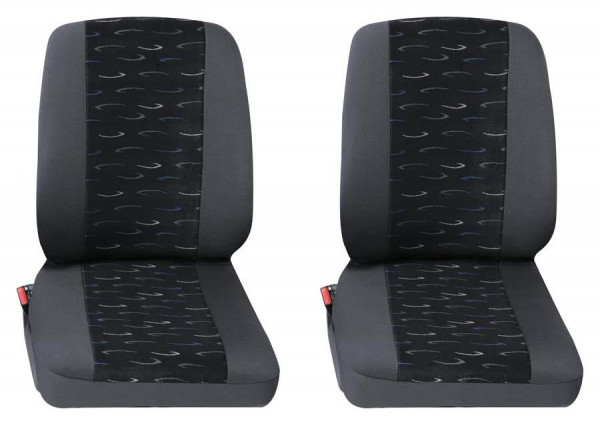 Profi2 2x Einzelsitz vorne 2-tlg. blau passend für Opel Vivaro C Kombi Fahrgastraum ab 09/2019 bis j