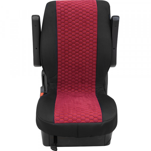 Hexagon Einzelsitz hinten rot passend für Peugeot Expert 2-3 Sitzer ab 01/2002 bis 02/2007