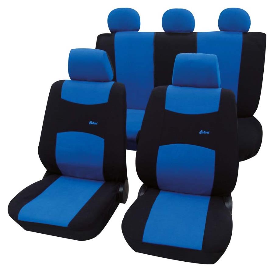 Colori Komplettset blau passend für VW Caddy Maxi Life ab 12/2007 bis  05/2015, Eco Class, Sitzbezüge, PETEX Onlineshop