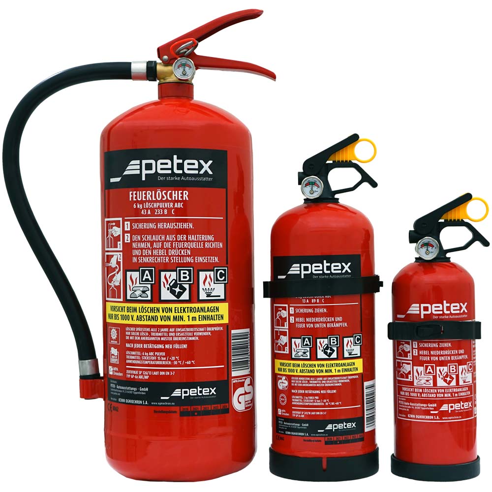 Feuerlöscher, Sicherheitszubehör, PETEX Onlineshop