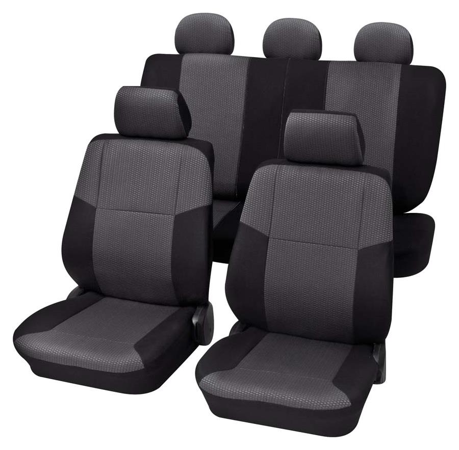 Sylt Komplettset schwarz passend für VW Passat Variant ab 11/2014 bis jetzt, Eco Class, Sitzbezüge, PETEX Onlineshop