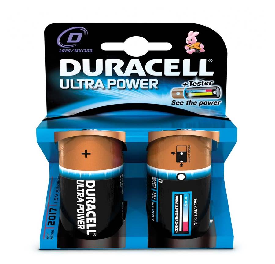 D Batterien – Duracell Plus Alkaline-Batterien