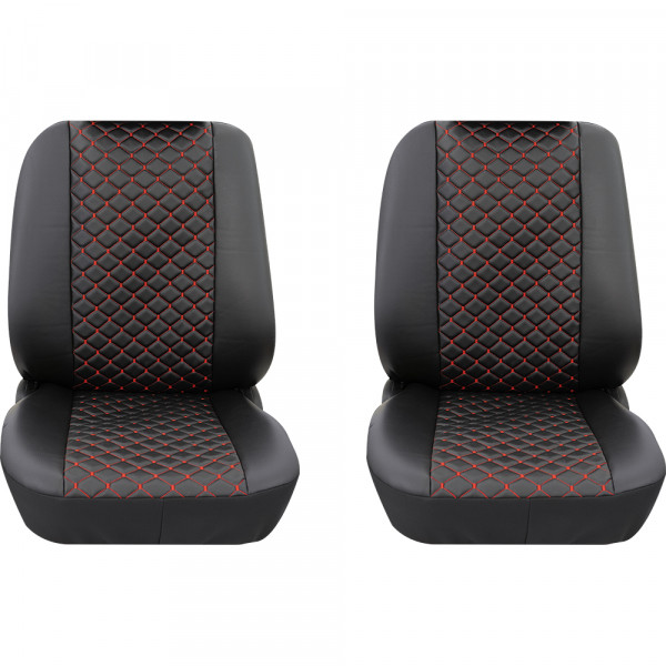 Colorado 2x Einzelsitz vorne 2-tlg. rot passend für VW T6 Kastenwagen kurzer Radstand ab 06/2015 bis