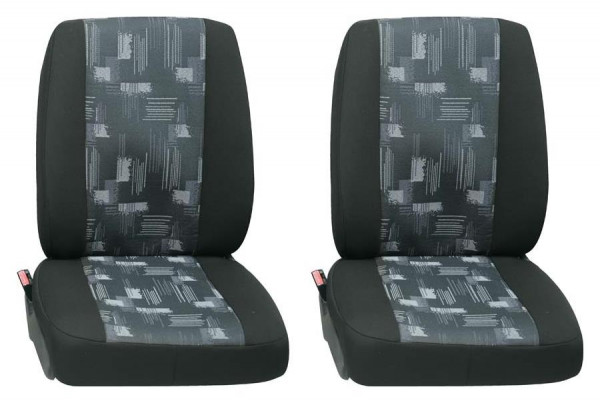Isar 2x Einzelsitz vorne 2-tlg. grau passend für Hyundai H1 Cargo Kastenwagen ab 02/2008 bis 10/2021