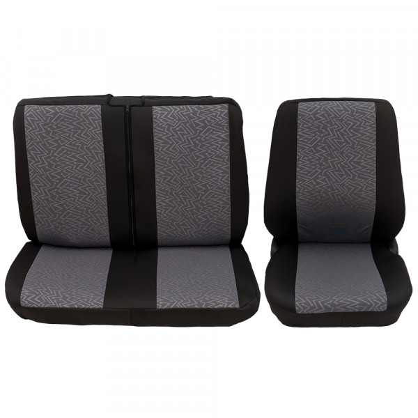 Profi 6 Einzelsitz/Doppelsitz vorne 3-tlg. grau passend für VW Crafter  3-Sitzer ab 05/2006 bis 02/20, Transporter und Kombis, Sitzbezüge, PETEX  Onlineshop