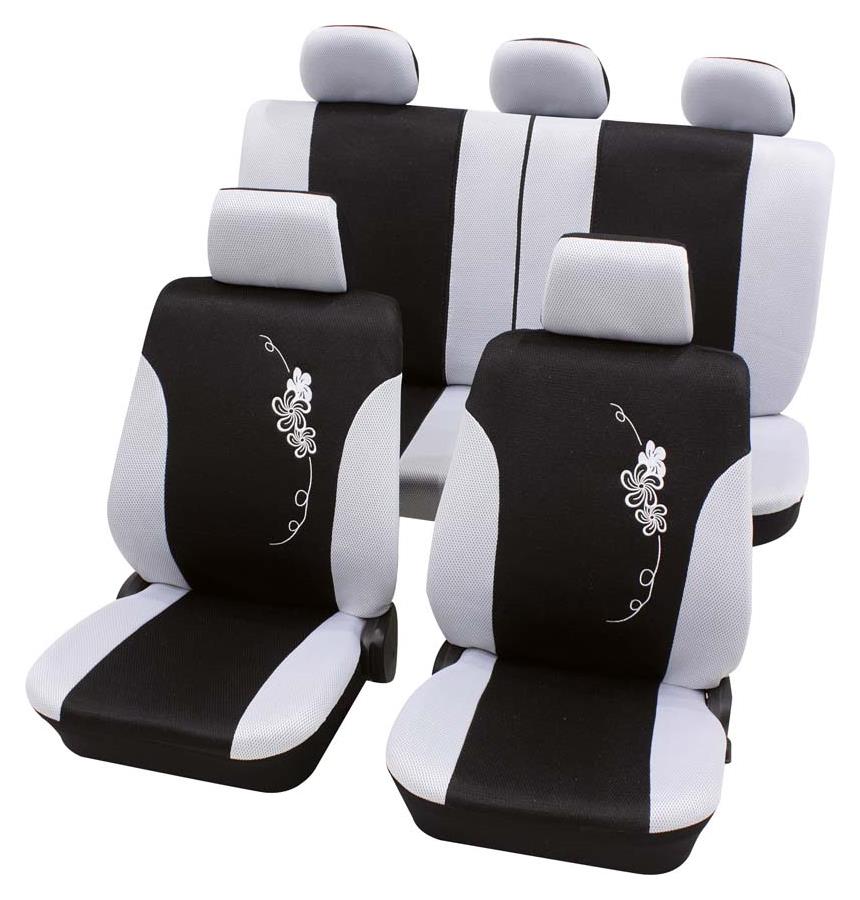 Sitzbezugset Universal Eco Class Flower weiß
17-teilig Größe SAB 1 Vario Plus