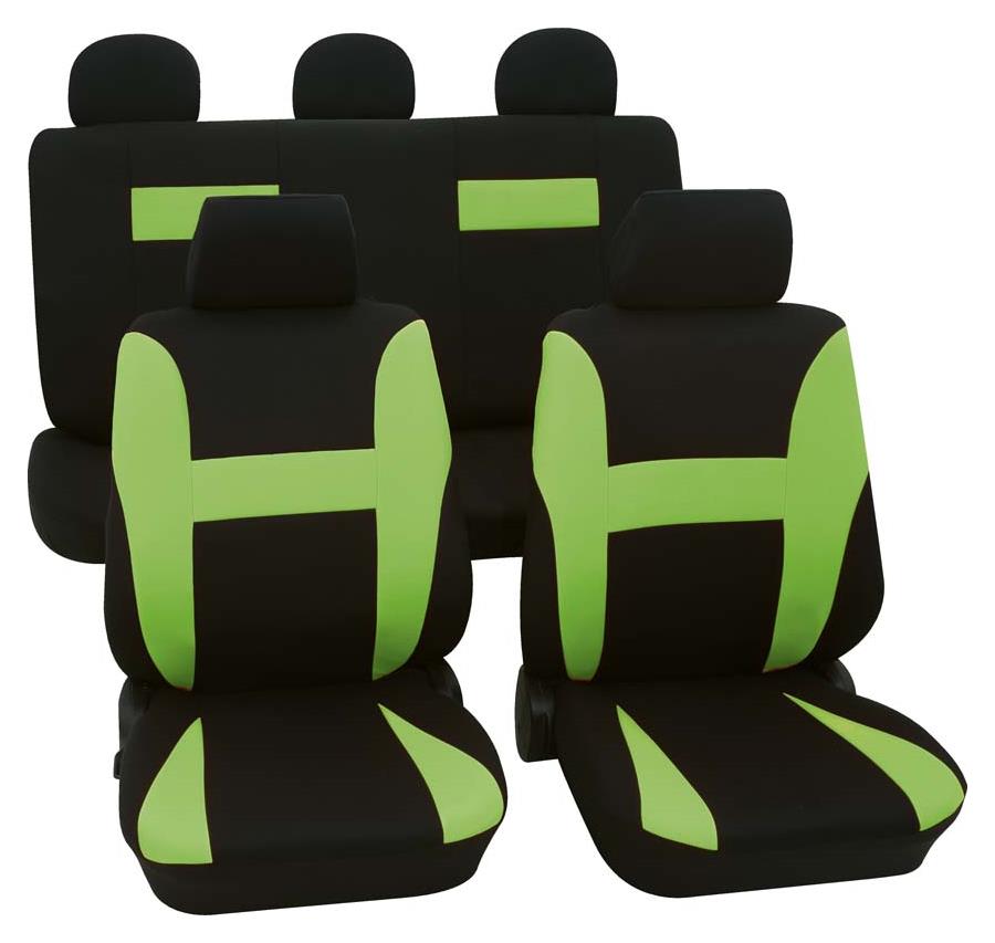 Sitzbezugset Universal Eco Class Neon grün
11-teilig Größe SAB 1 Vario