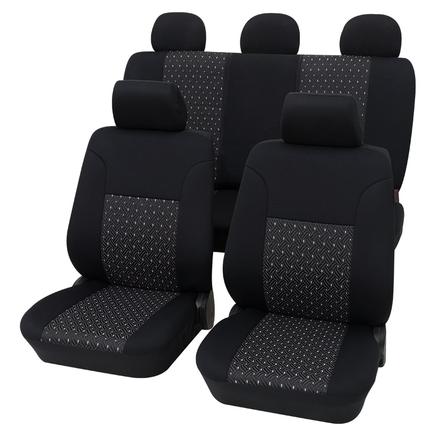 Sitzbezugset Universal Eco Class Ambiente schwarz
11-teilig Größe SAB 1 Vario