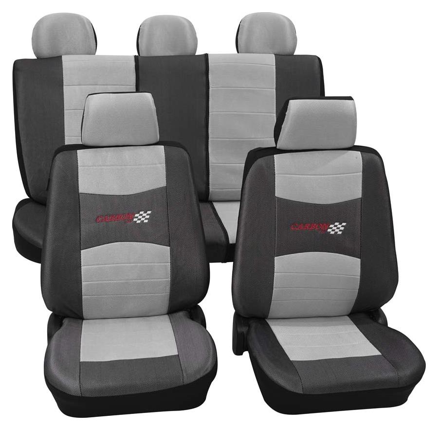 Sitzbezugset Universal Eco Class Carbon silber
11-teilig Größe SAB 1 Vario