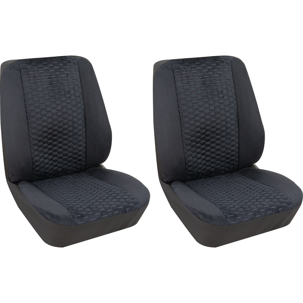 Sitzbezug Universal Business Class Hexagon schwarz
Zwei Einzelsitze 2-teilig