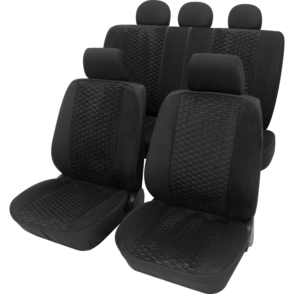 Sitzbezugset Universal Business Class Hexagon schwarz
17-teilig Größe SAB 1 Vario Plus