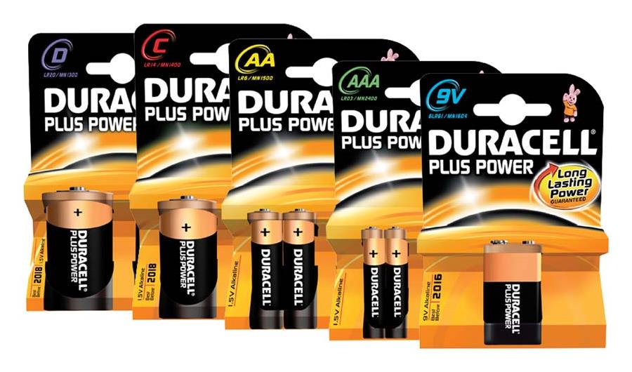 Duracell Plus Power-AA Batterie
MN1500/LR06, 4er Blister