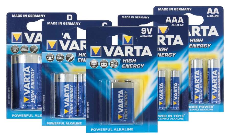 Varta High Energy-AA Batterie
MN1500/LR06, 4er Blister