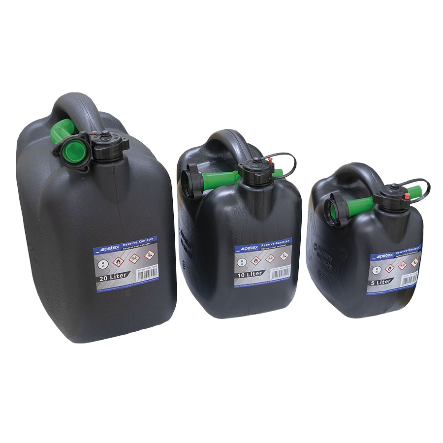 Reserve-Kraftstoff-Kanister 5 Liter mit UN Zulassung schwarz