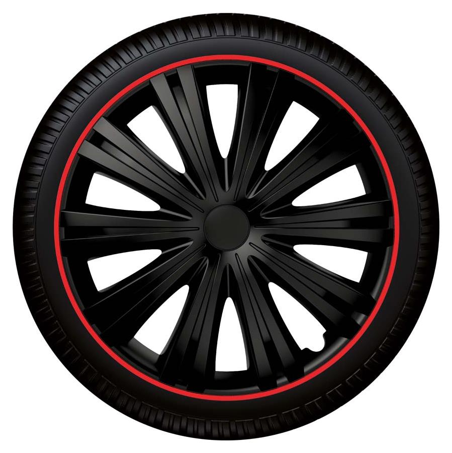 Radzierblende Giga R schwarz/rot Größe 14
