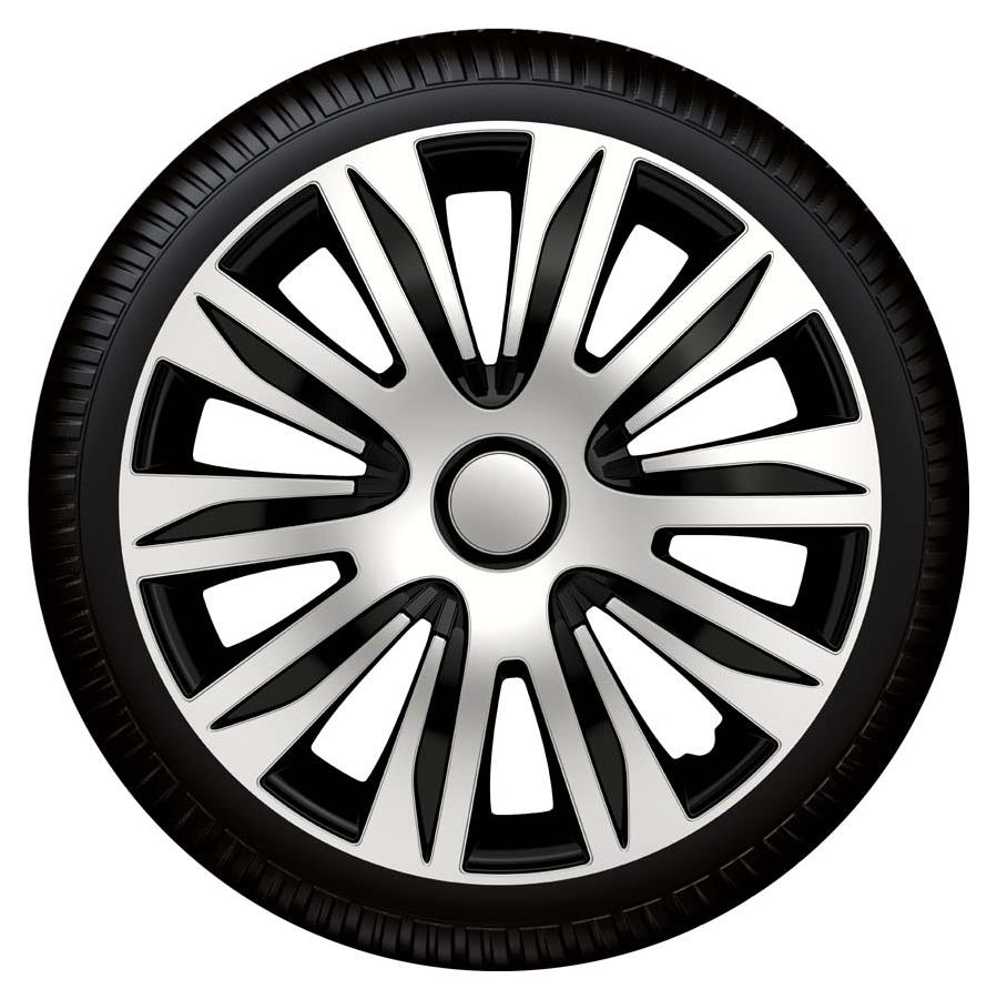 Radzierblende Nardo silber/schwarz Größe 14