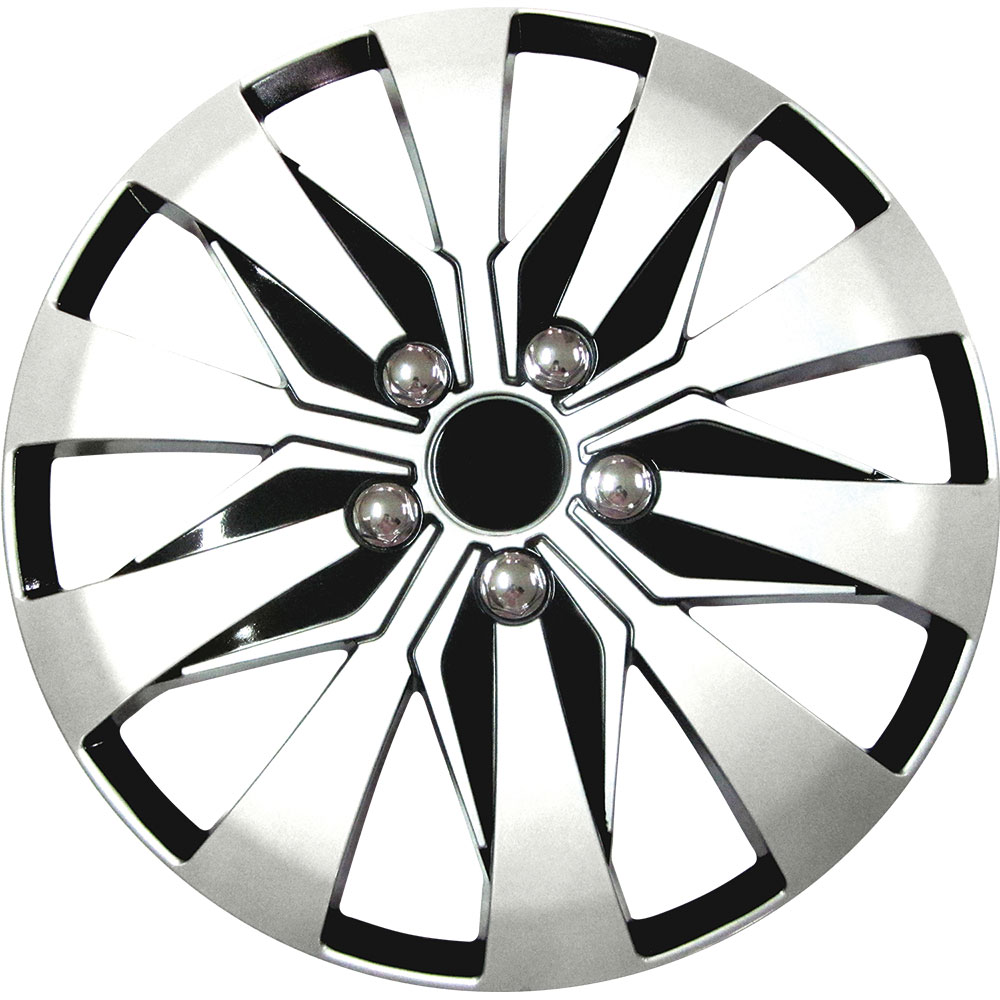 Radzierblende Taurus silber/schwarz Größe 14