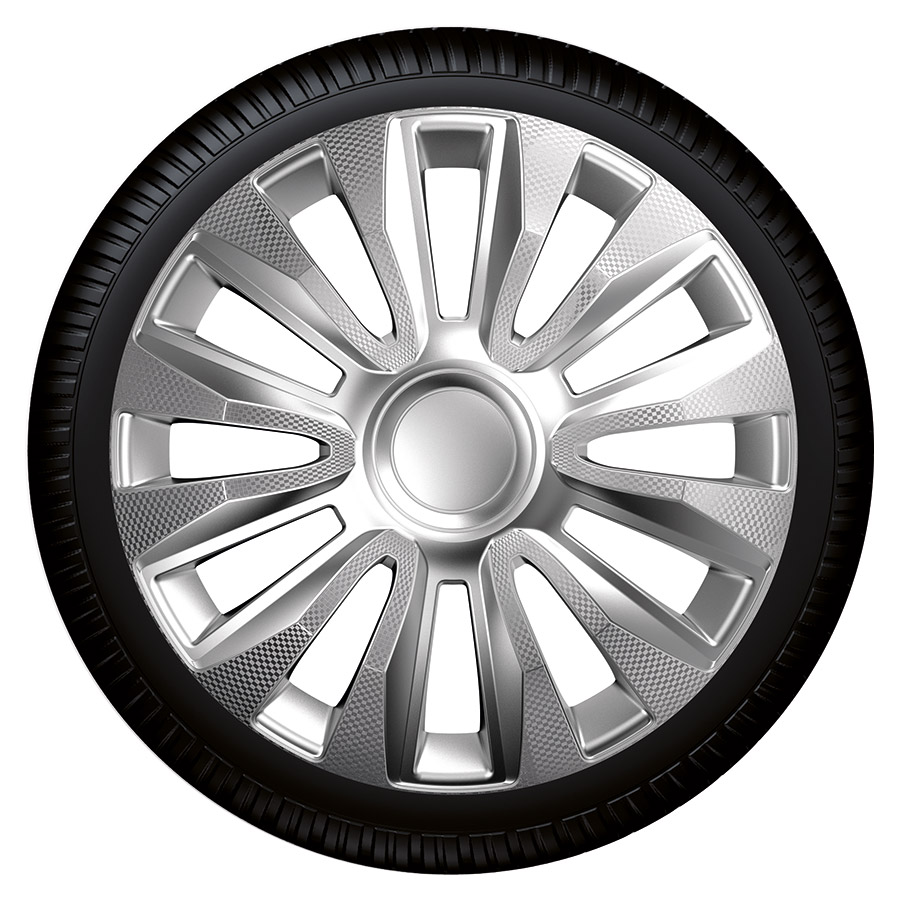 Radzierblende Avalon Carbon silber Größe 14