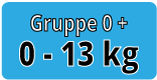 Kinderschalensitze der Gruppe 0+ sind geeignet für Kinder von 0 - 13 Kg Kinderschalensitz geeignet für Kinder von 0 - 13 Kg