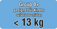 geeignet für Kinder von 0 - 13 Kg